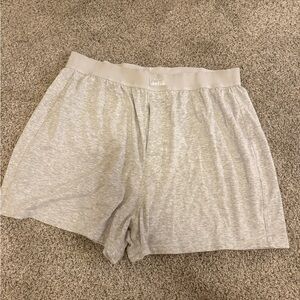 Skims Gray Women's Relaxed Fit Boyfriend Boxer